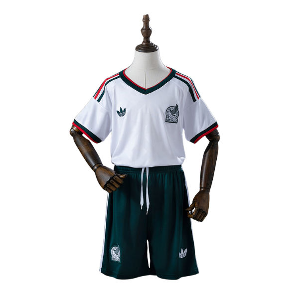 Mexico Adidas 2026 Away Kids Version Football T-Shirt + Shorts Kit