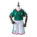 Mexico Adidas 2026 Home Kids Version Football T-Shirt + Shorts Kit