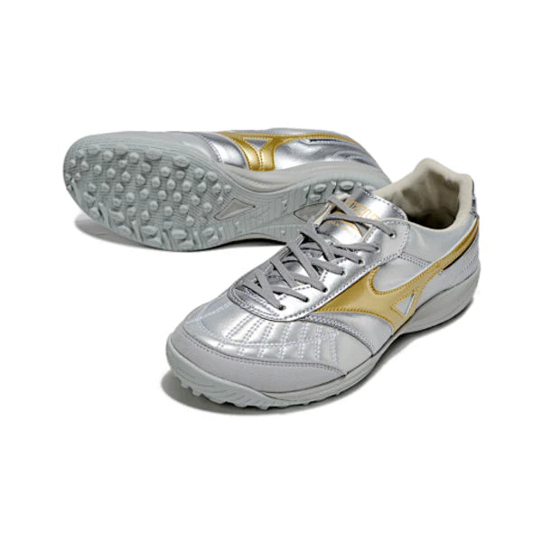 Mizuno Morelia Neo 4 Silver and Gold TF