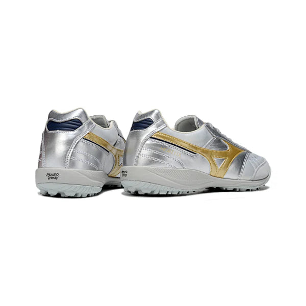 Mizuno Morelia Neo 4 Silver and Gold TF