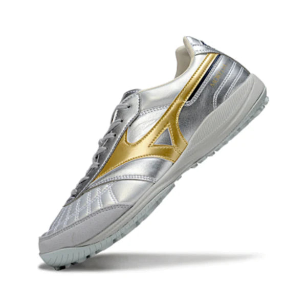 Mizuno Morelia Neo 4 Silver and Gold TF