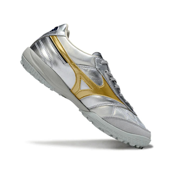 Mizuno Morelia Neo 4 Silver and Gold TF