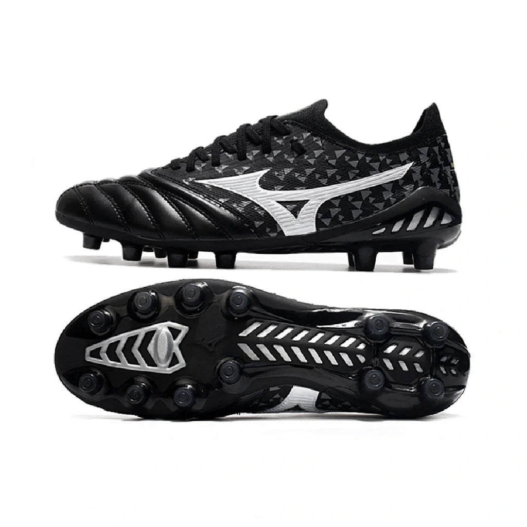 Mizuno Morelia Neo III Elite Black Gray and White FG