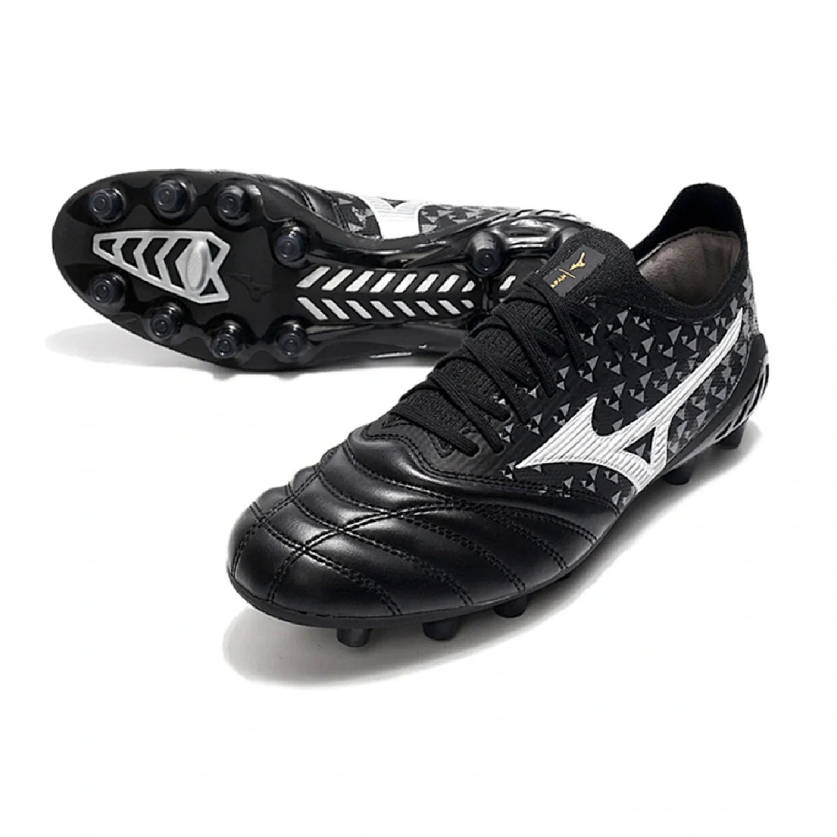 Mizuno Morelia Neo III Elite Black Gray and White FG