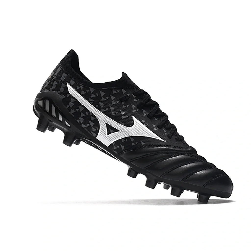 Mizuno Morelia Neo III Elite Black Gray and White FG