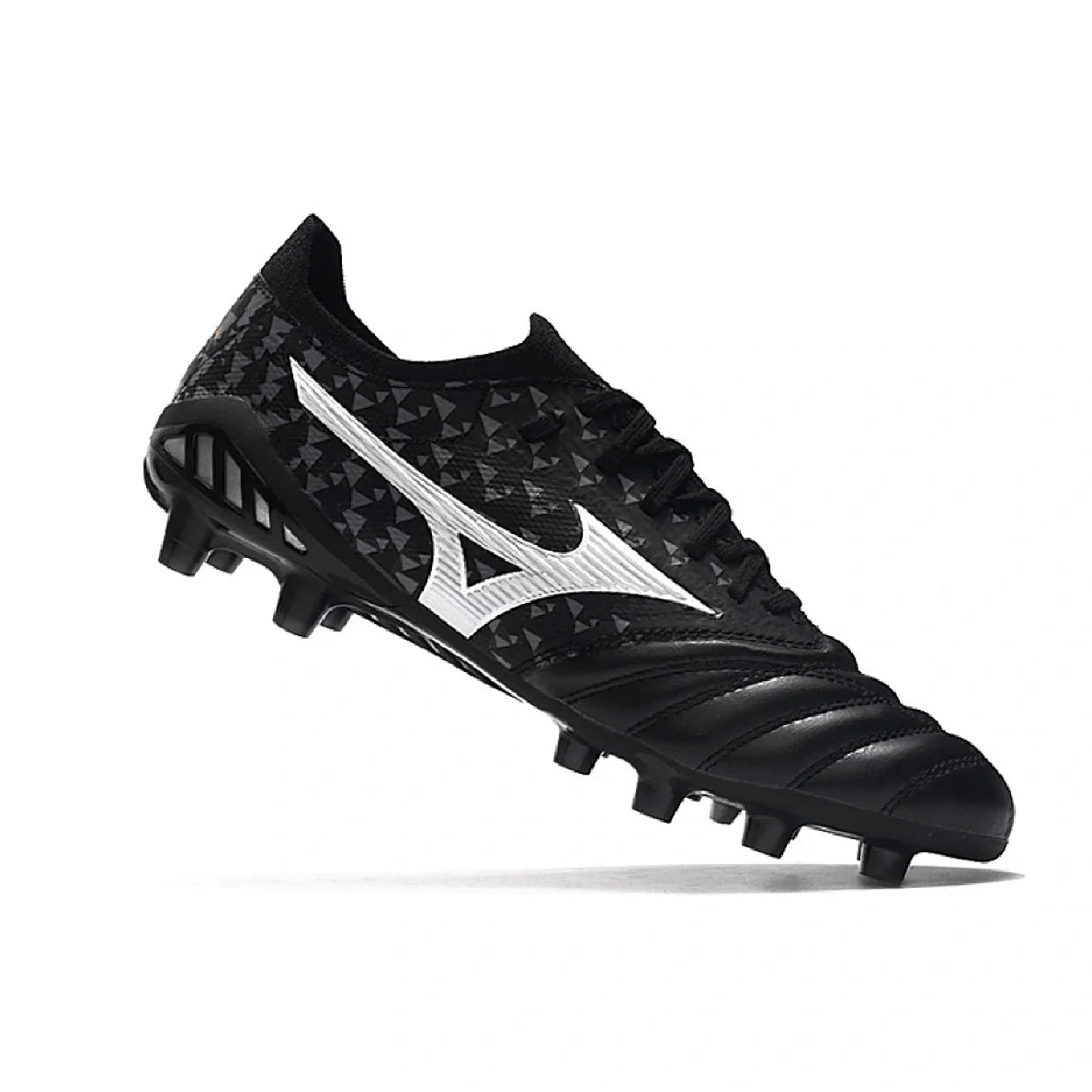 Mizuno Morelia Neo III Elite Black Gray and White FG