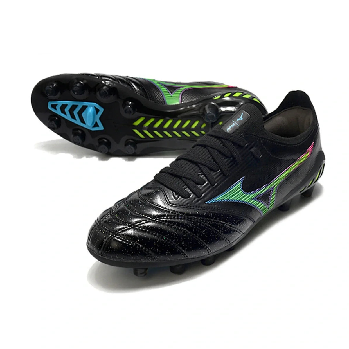 Mizuno Morelia Neo III Elite Black and Blue FG