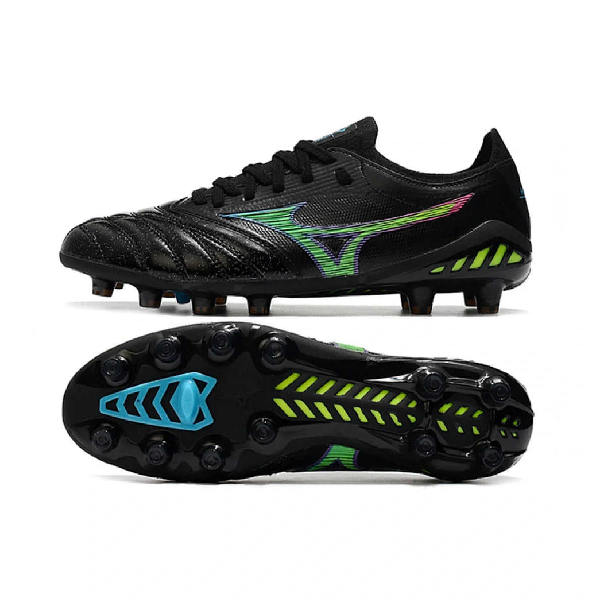 Mizuno Morelia Neo III Elite Black and Blue FG