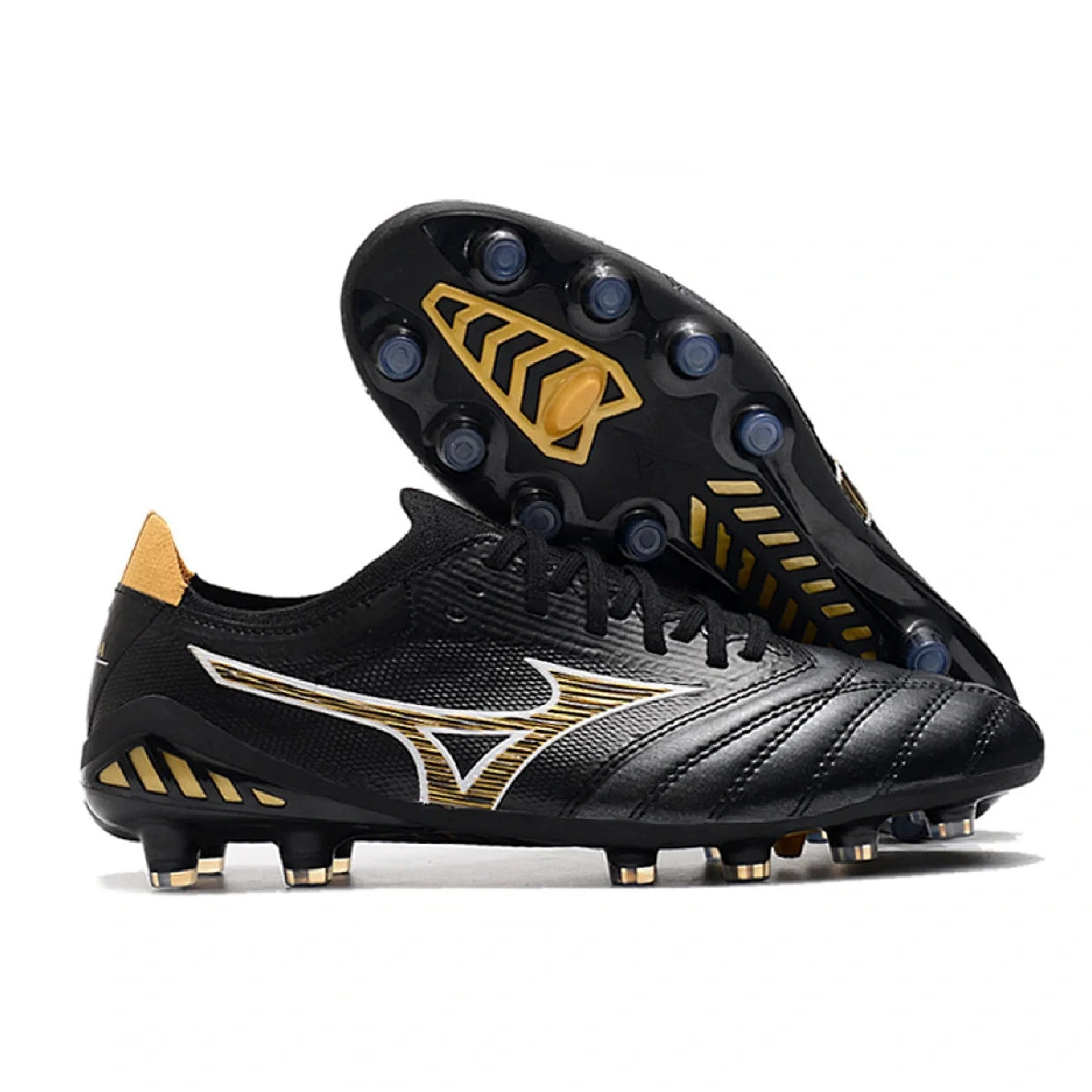 Mizuno Morelia Neo III Elite Black and Gold FG