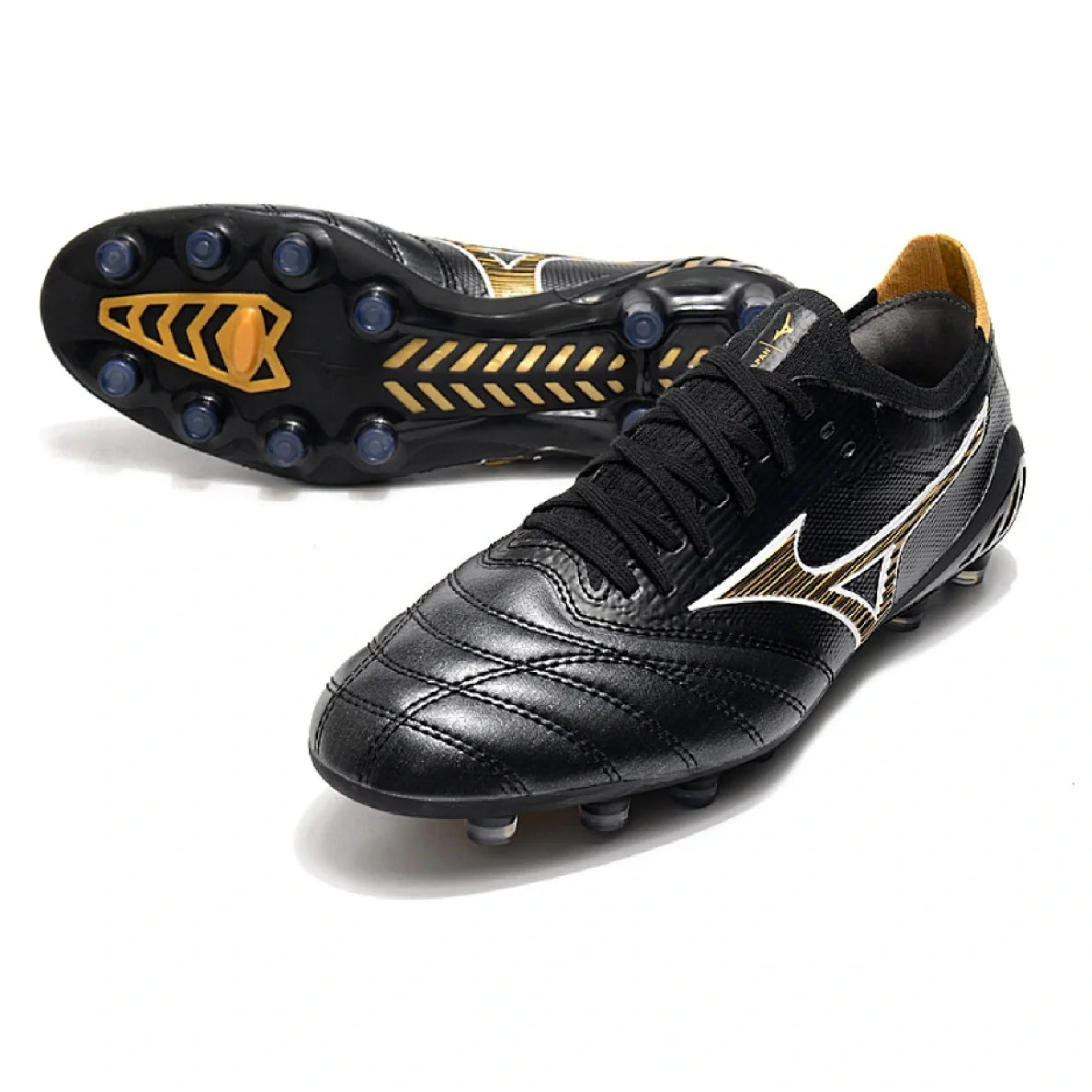 Mizuno Morelia Neo III Elite Black and Gold FG