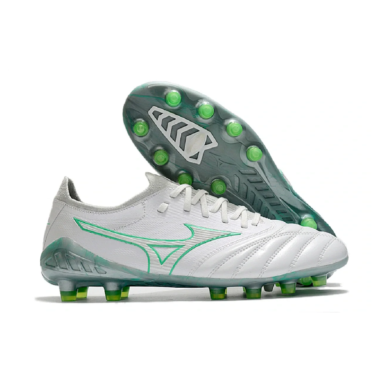 Mizuno Morelia Neo III Elite White and Green FG