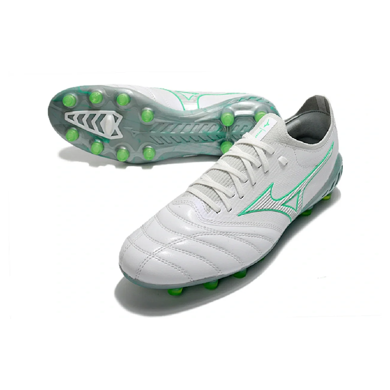 Mizuno Morelia Neo III Elite White and Green FG