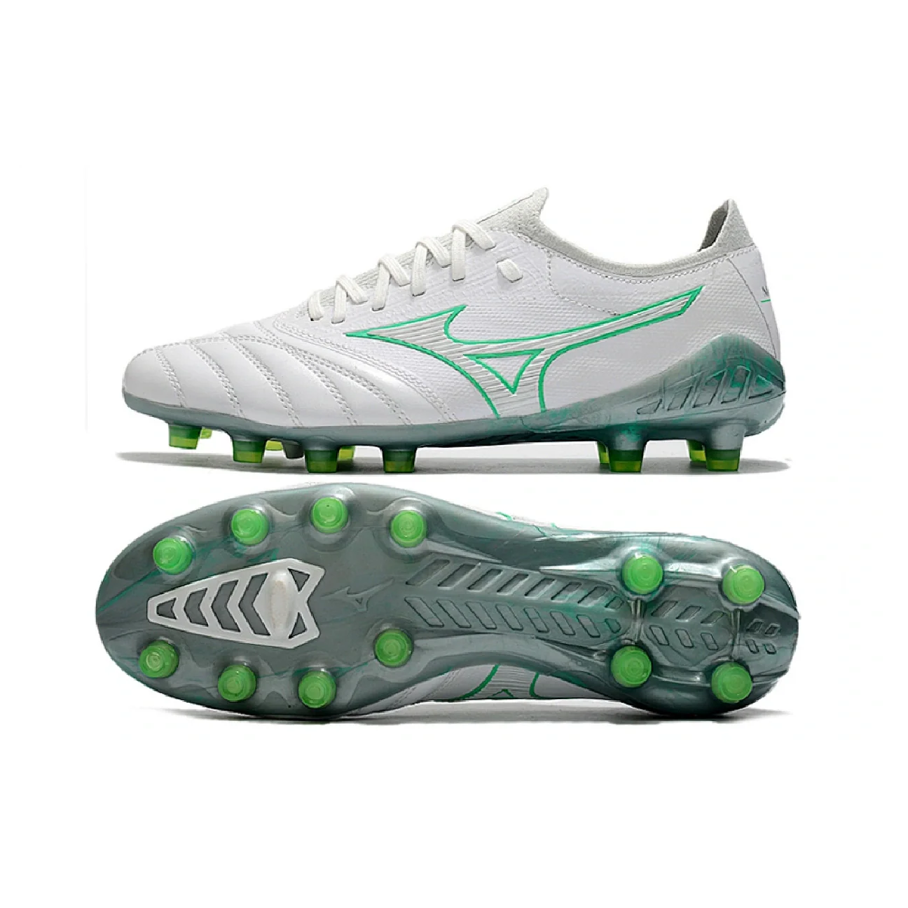 Mizuno Morelia Neo III Elite White and Green FG