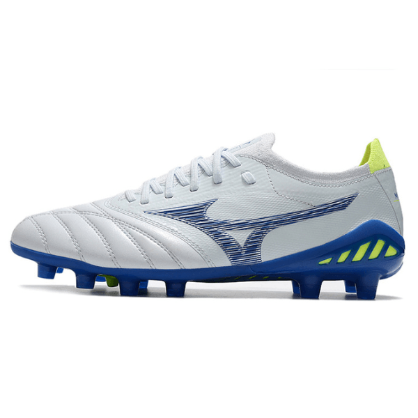 Mizuno Morelia Neo III Elite White Blue and Green FG