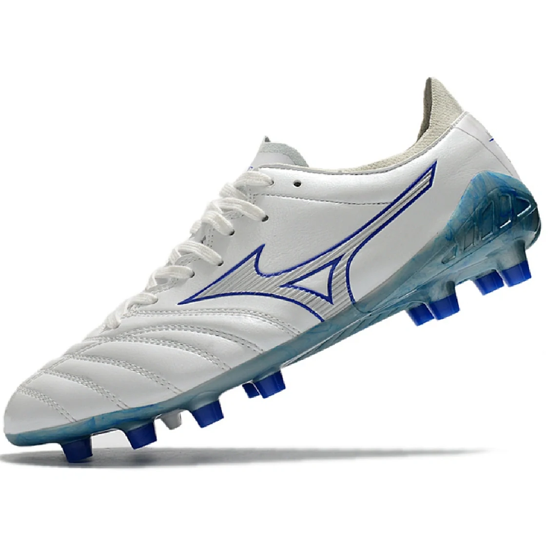 Mizuno Morelia Neo III Pro White and Blue FG