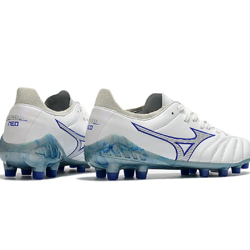 Mizuno Morelia Neo III Pro White and Blue FG