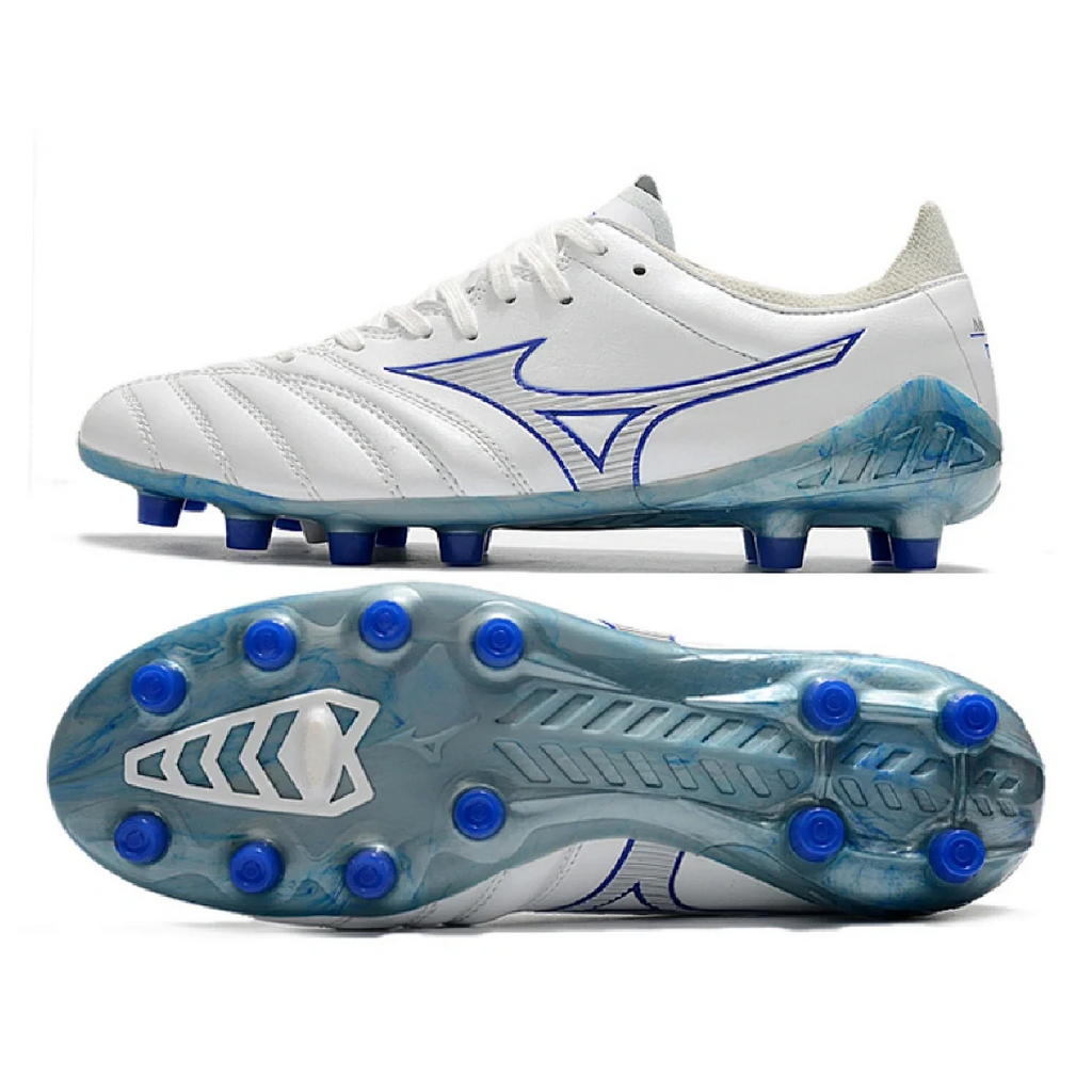 Mizuno Morelia Neo III Pro White and Blue FG