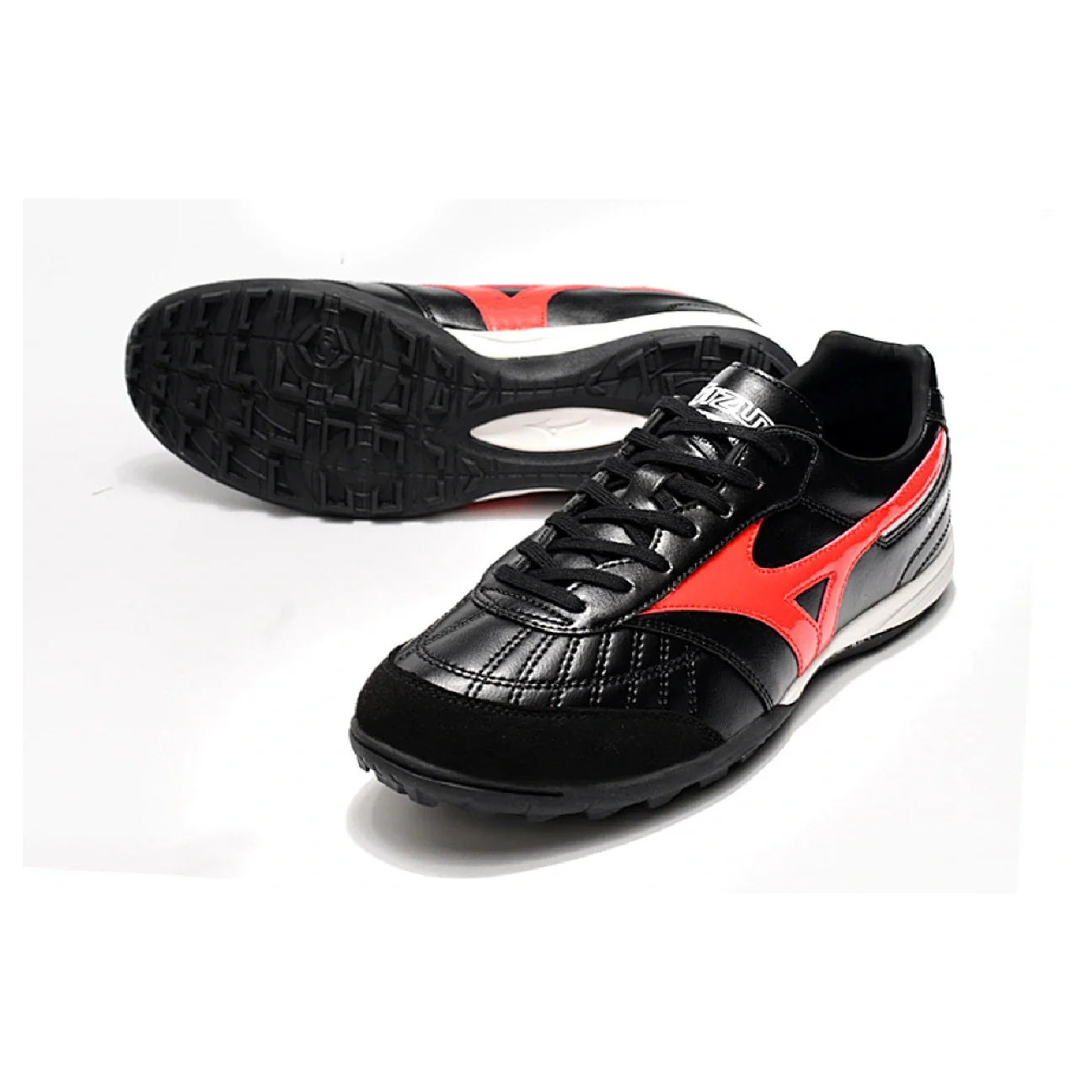 Mizuno Morelia Sala Black Red and White TF