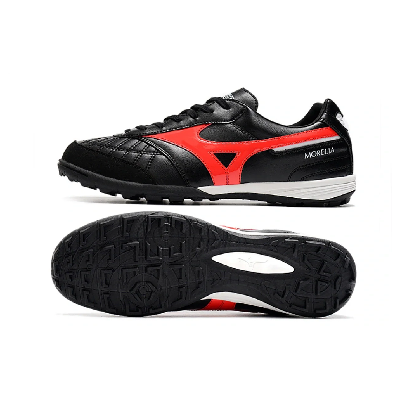 Mizuno Morelia Sala Black Red and White TF