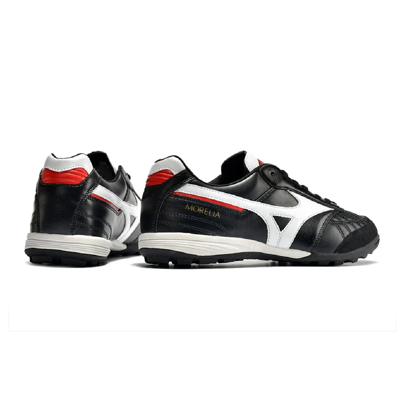 Mizuno Morelia Sala Black White and Red TF
