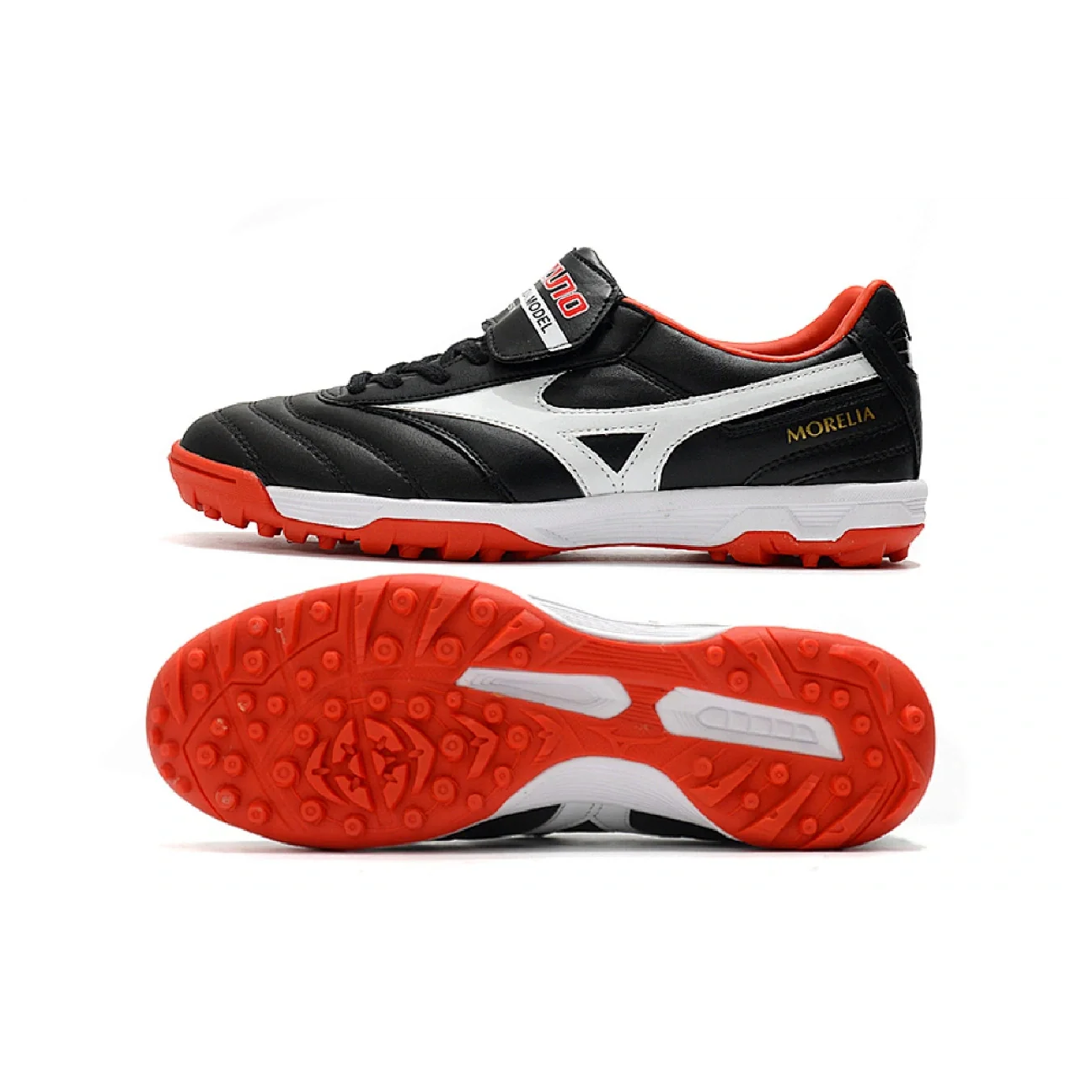 Mizuno Morelia Sala Classic Black Red and White TF