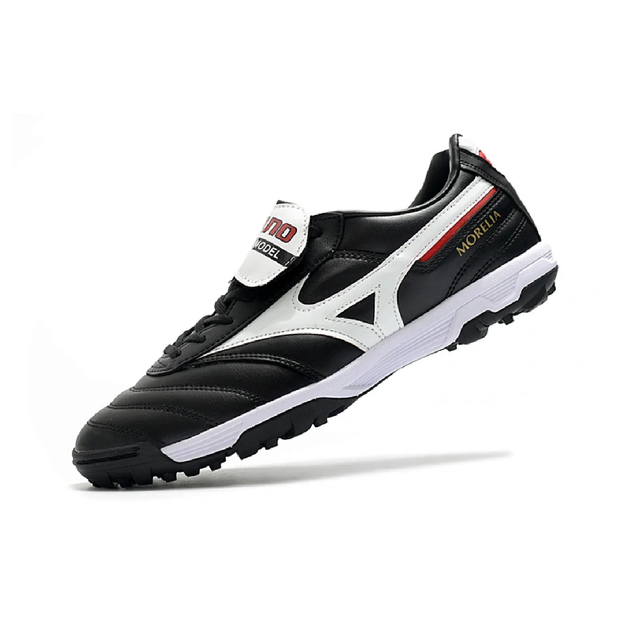 Mizuno Morelia Sala Classic Black White and Red TF