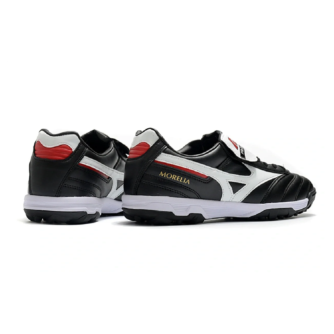Mizuno Morelia Sala Classic Black White and Red TF