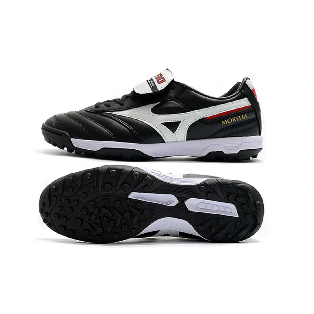 Mizuno Morelia Sala Classic Black White and Red TF