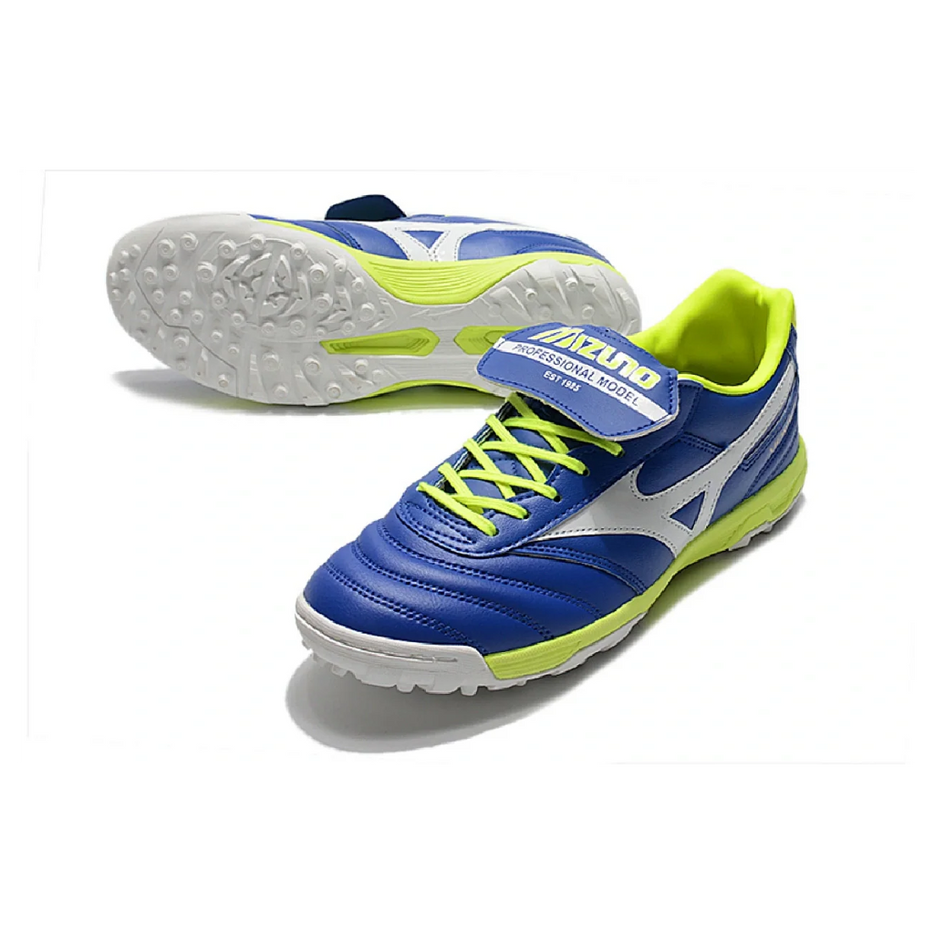 Mizuno Morelia Sala Classic Blue White and Green TF