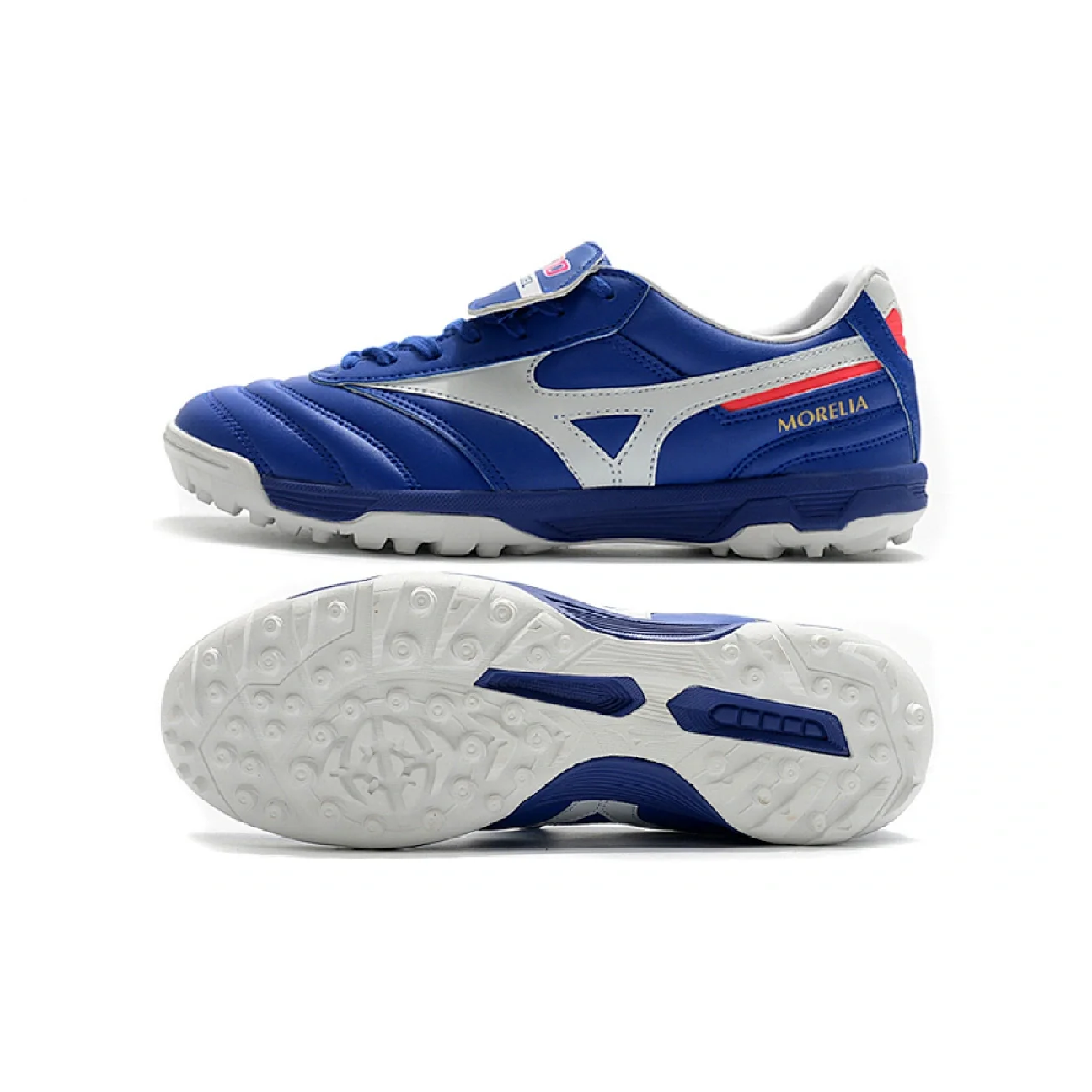 Mizuno Morelia Sala Classic Blue White and Red TF