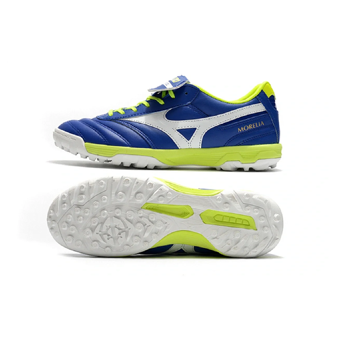 Mizuno Morelia Sala Classic Blue White and Green TF