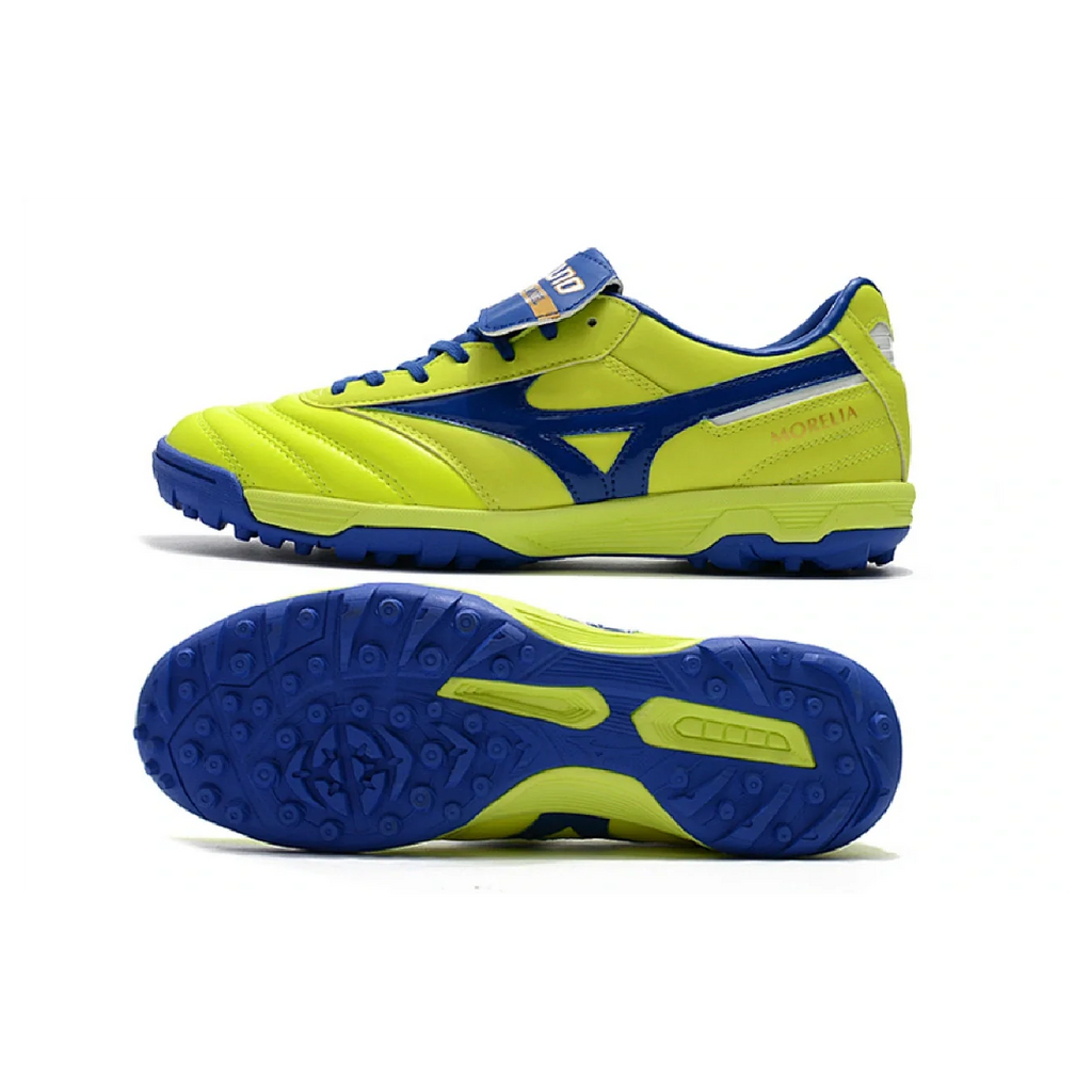 Mizuno Morelia Sala Classic Neon Green and Blue TF
