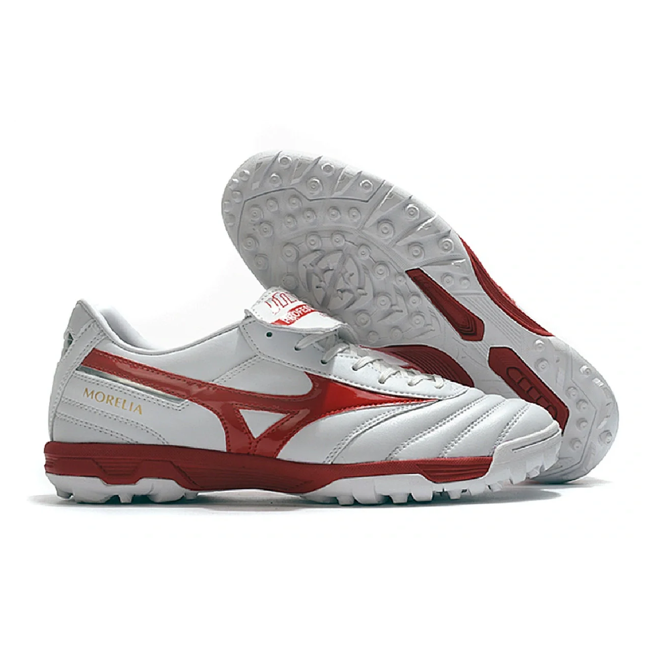 Mizuno Morelia Sala Classic White and Red TF