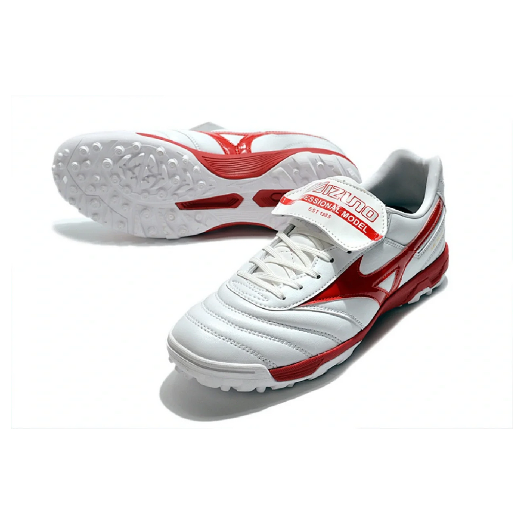 Mizuno Morelia Sala Classic White and Red TF