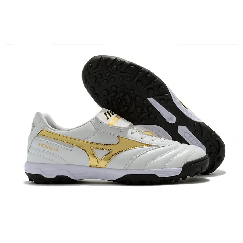 Mizuno Morelia Sala Classic White Gold and Black TF