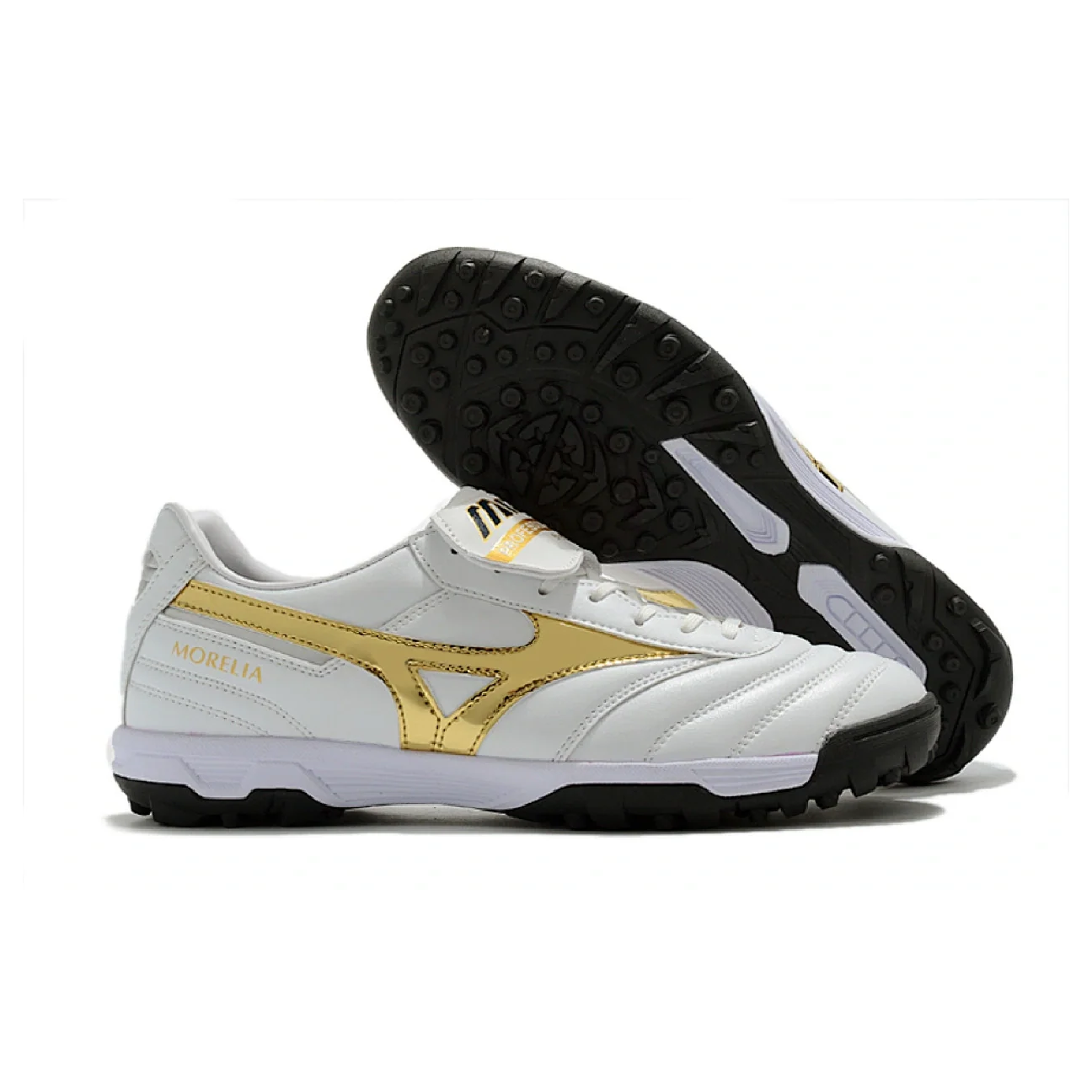Mizuno Morelia Sala Classic White Gold and Black TF
