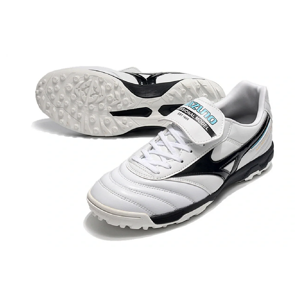 Mizuno Morelia Sala Classic White Black and Blue TF