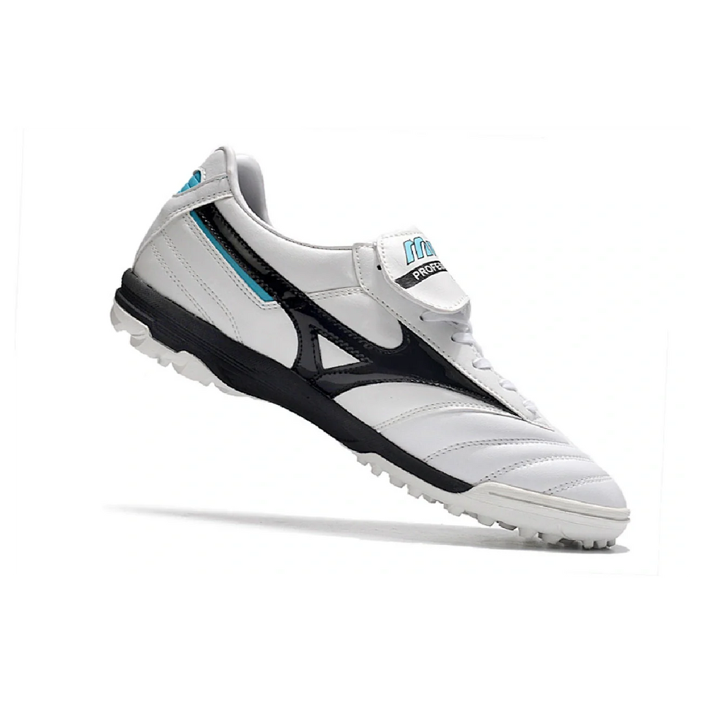 Mizuno Morelia Sala Classic White Black and Blue TF