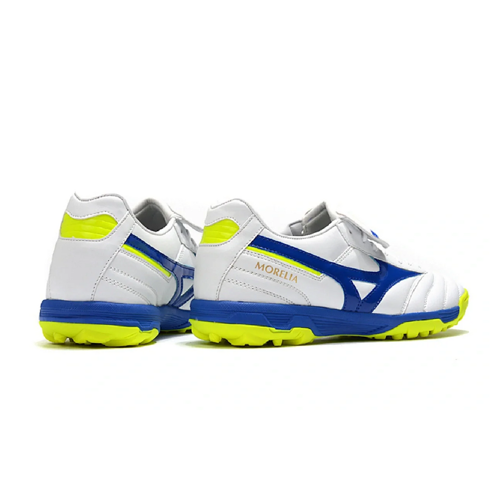 Mizuno Morelia Sala Classic White Blue and Yellow TF