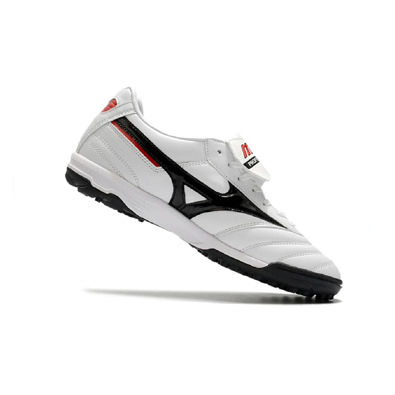 Mizuno Morelia Sala Classic White Black and Red TF