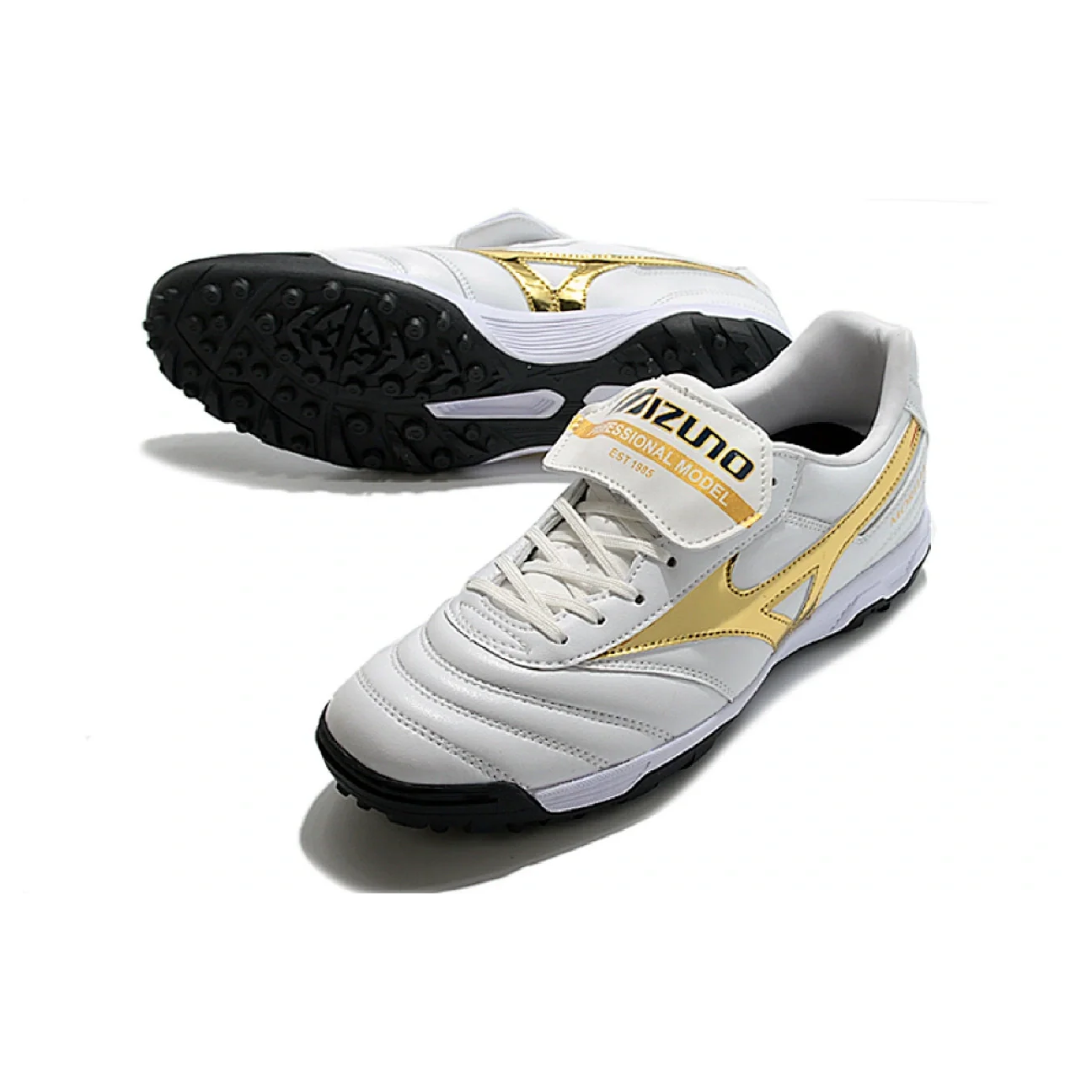 Mizuno Morelia Sala Classic White Gold and Black TF