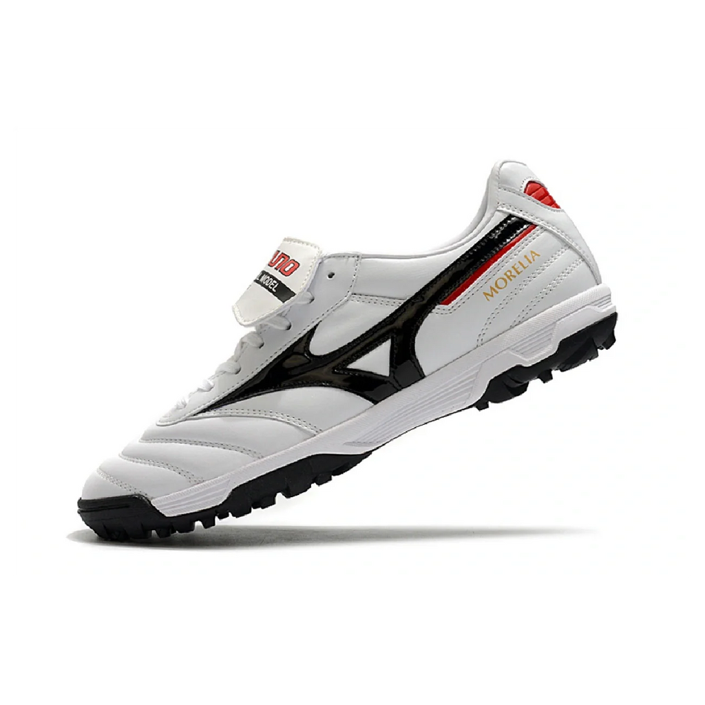 Mizuno Morelia Sala Classic White Black and Red TF