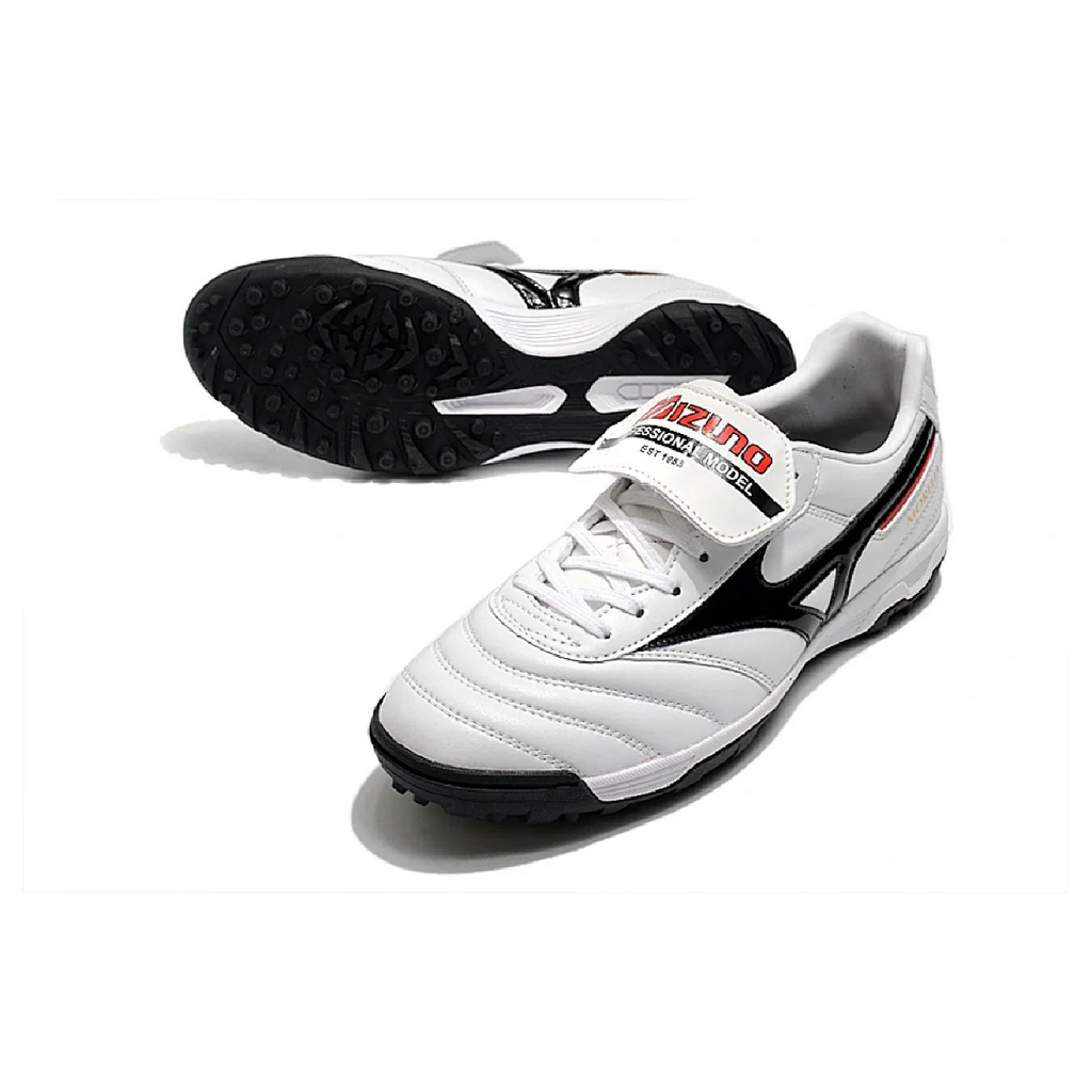 Mizuno Morelia Sala Classic White Black and Red TF
