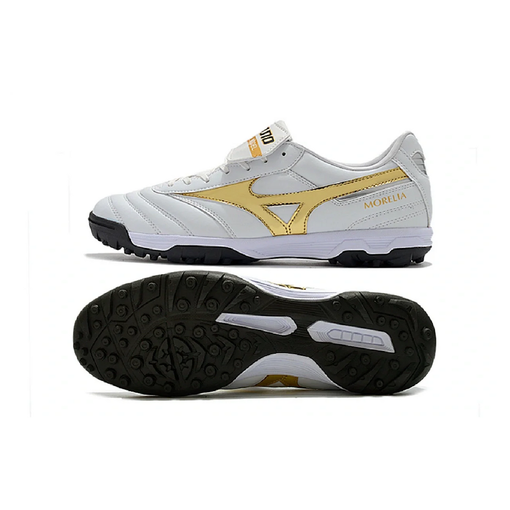 Mizuno Morelia Sala Classic White Gold and Black TF