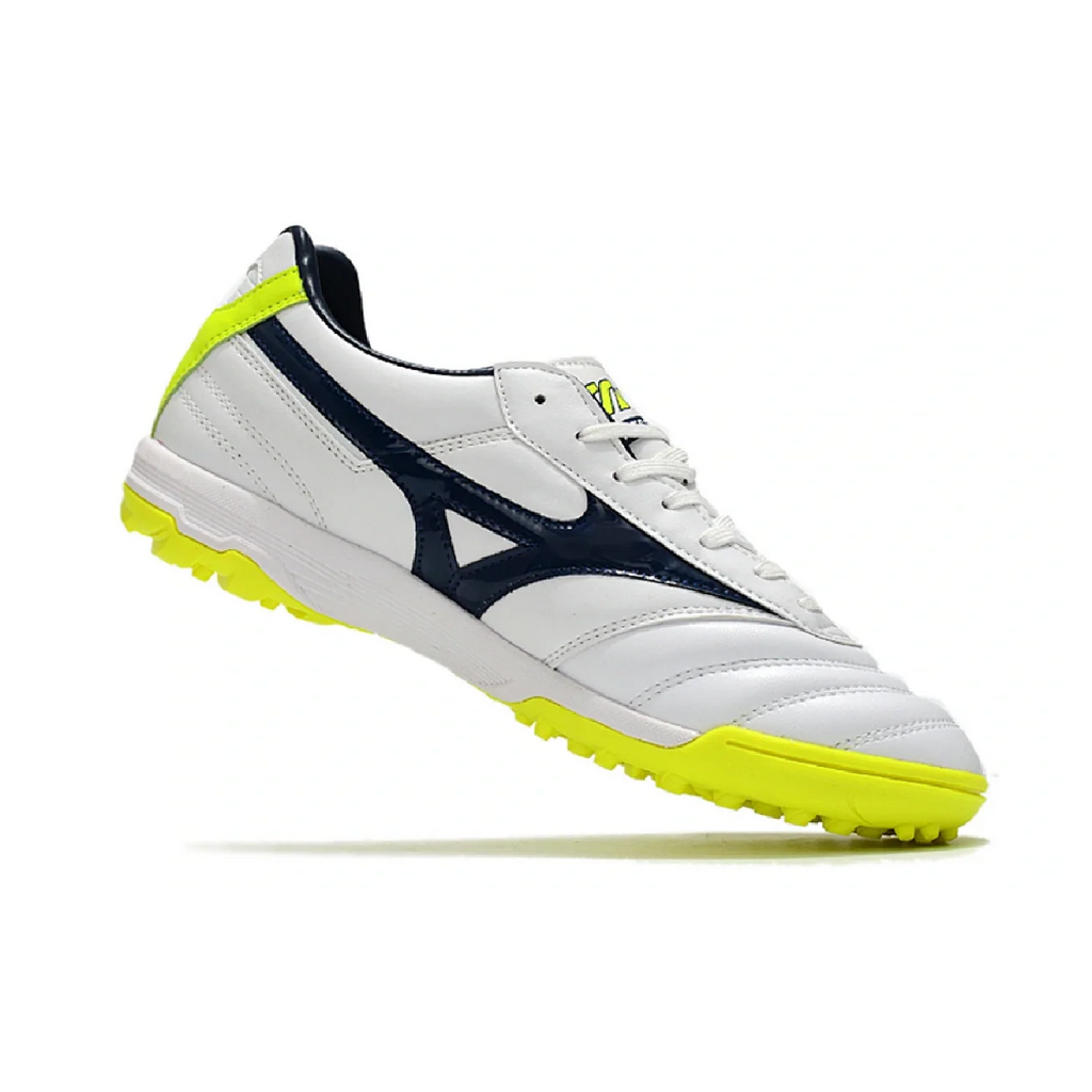 Mizuno Morelia Sala Classic White Green and Blue TF