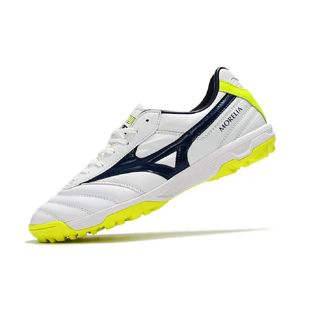 Mizuno Morelia Sala Classic White Green and Blue TF