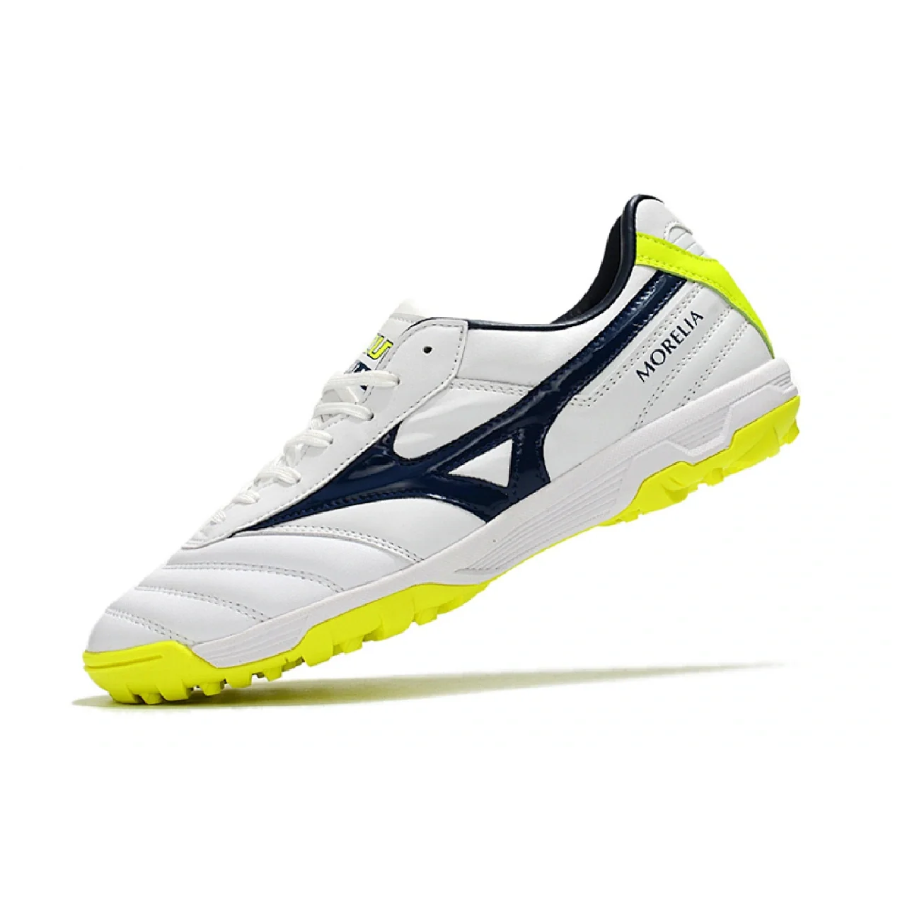 Mizuno Morelia Sala Classic White Green and Blue TF