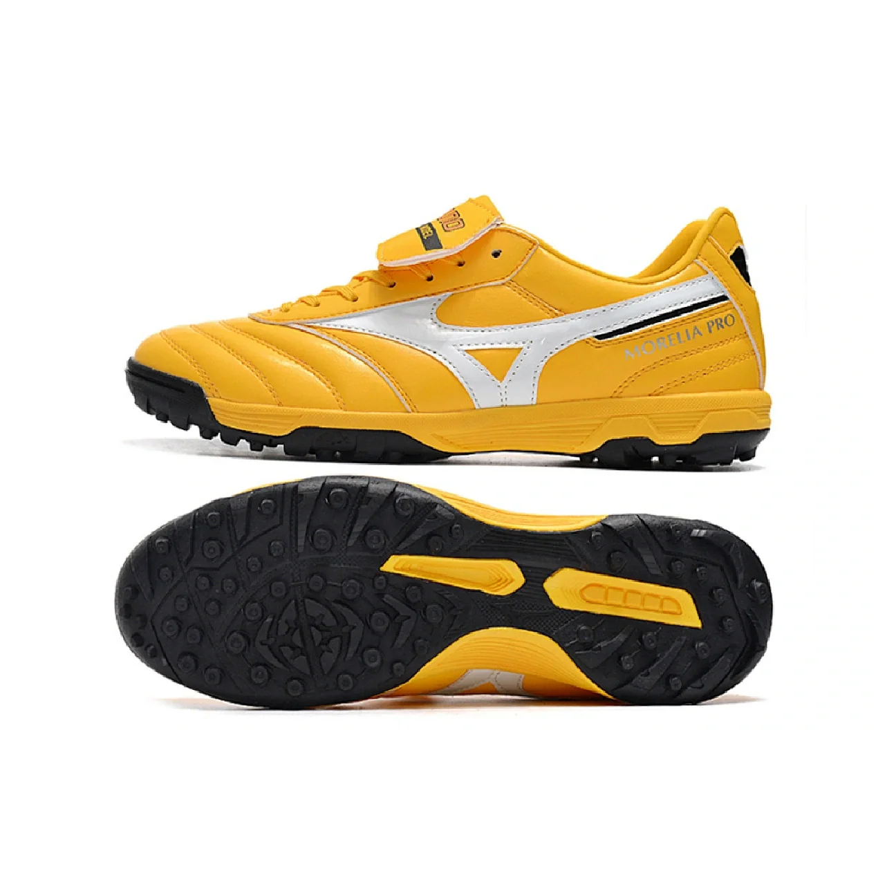 Mizuno Morelia Sala Classic Yellow White and Black TF