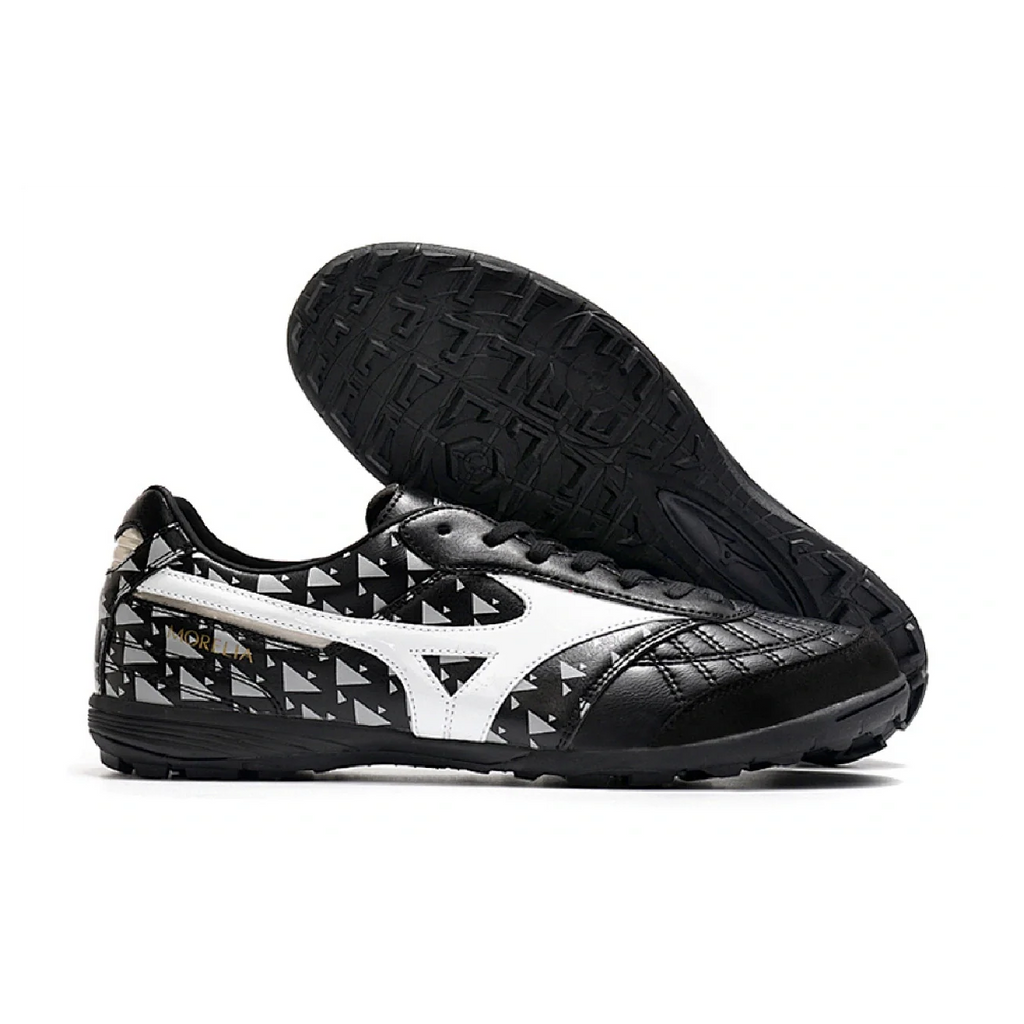 Mizuno Morelia Sala TF Black White and Gray