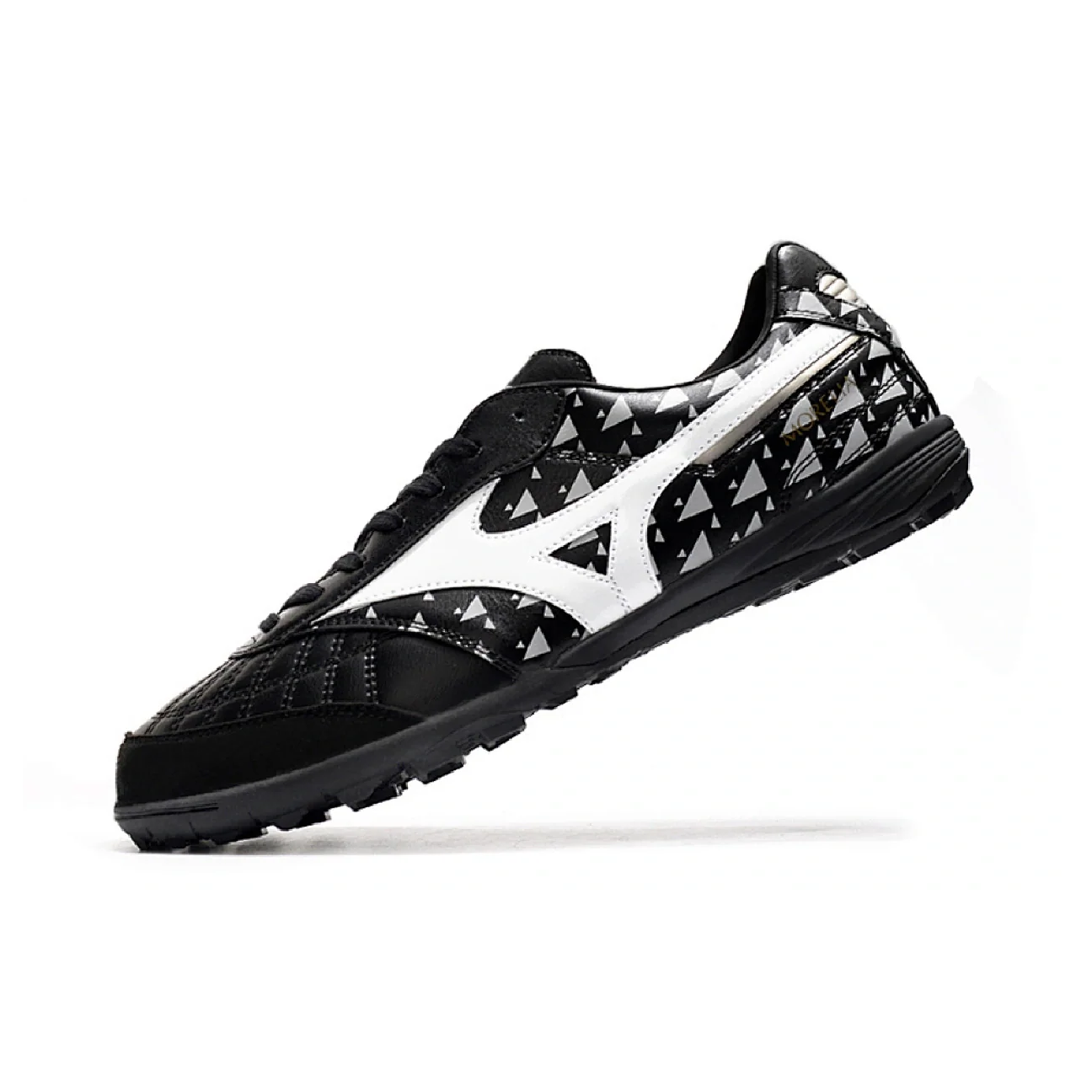 Mizuno Morelia Sala TF Black White and Gray